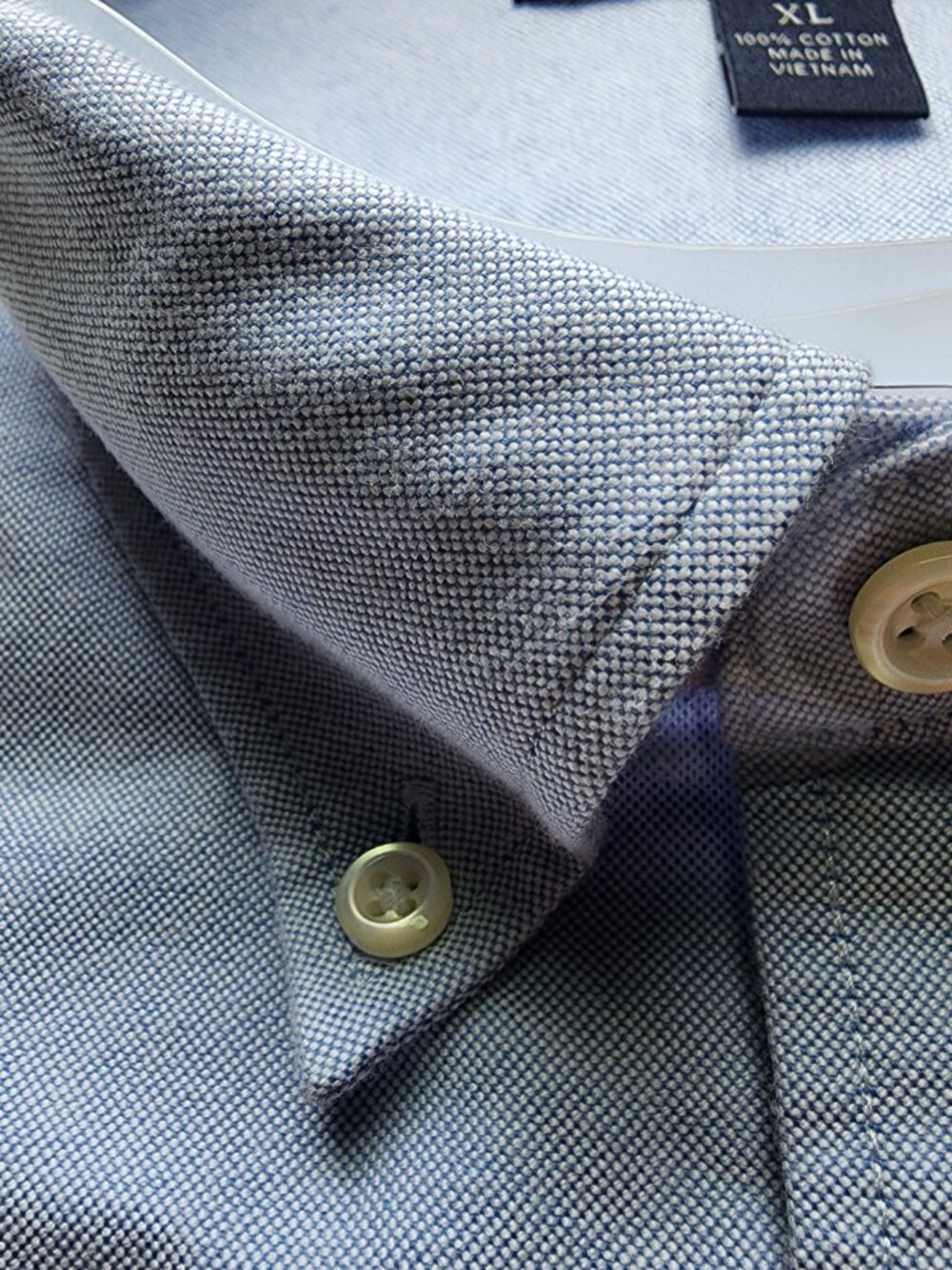 XL Blue Oxford Cloth Shirt Large Mens New Jos A Bank Button Down Collar Cotton - Picture 7 of 17